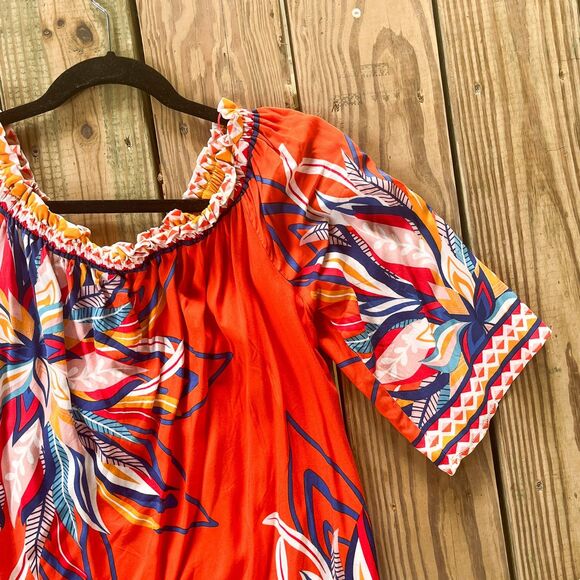 NWOT Freemarket by Flying Tomato Tropical Floral 3/4 Sleeve Dress - Women's L - Picture 3 of 9